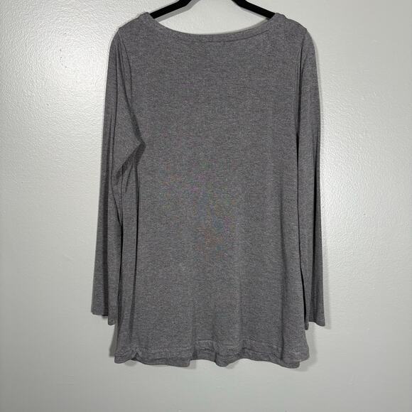 J Jill Pure Jill Women's Minimalist Gray Tunic Length Top - Size Small - Pockets - Picture 6 of 6